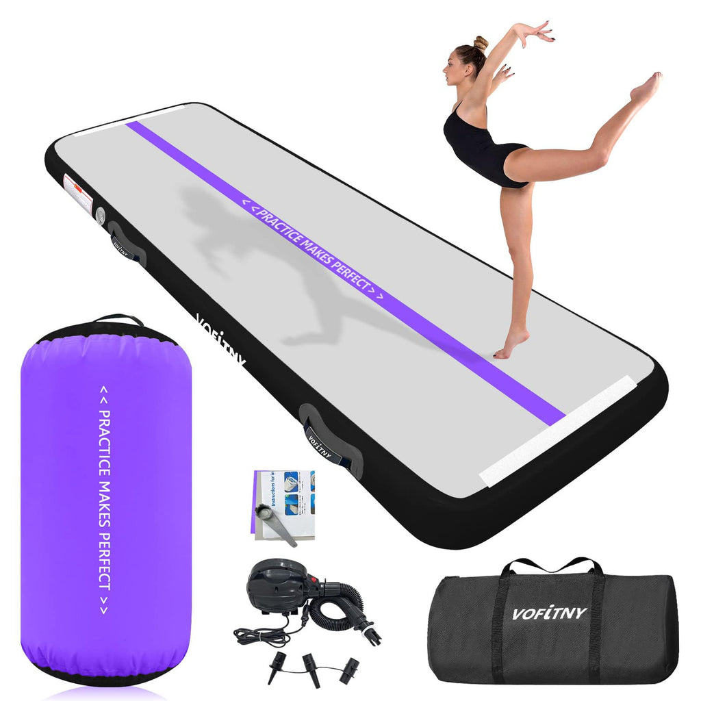VOFiTNY Inflatable Gymnastics Air mat Tumbling Track for Home