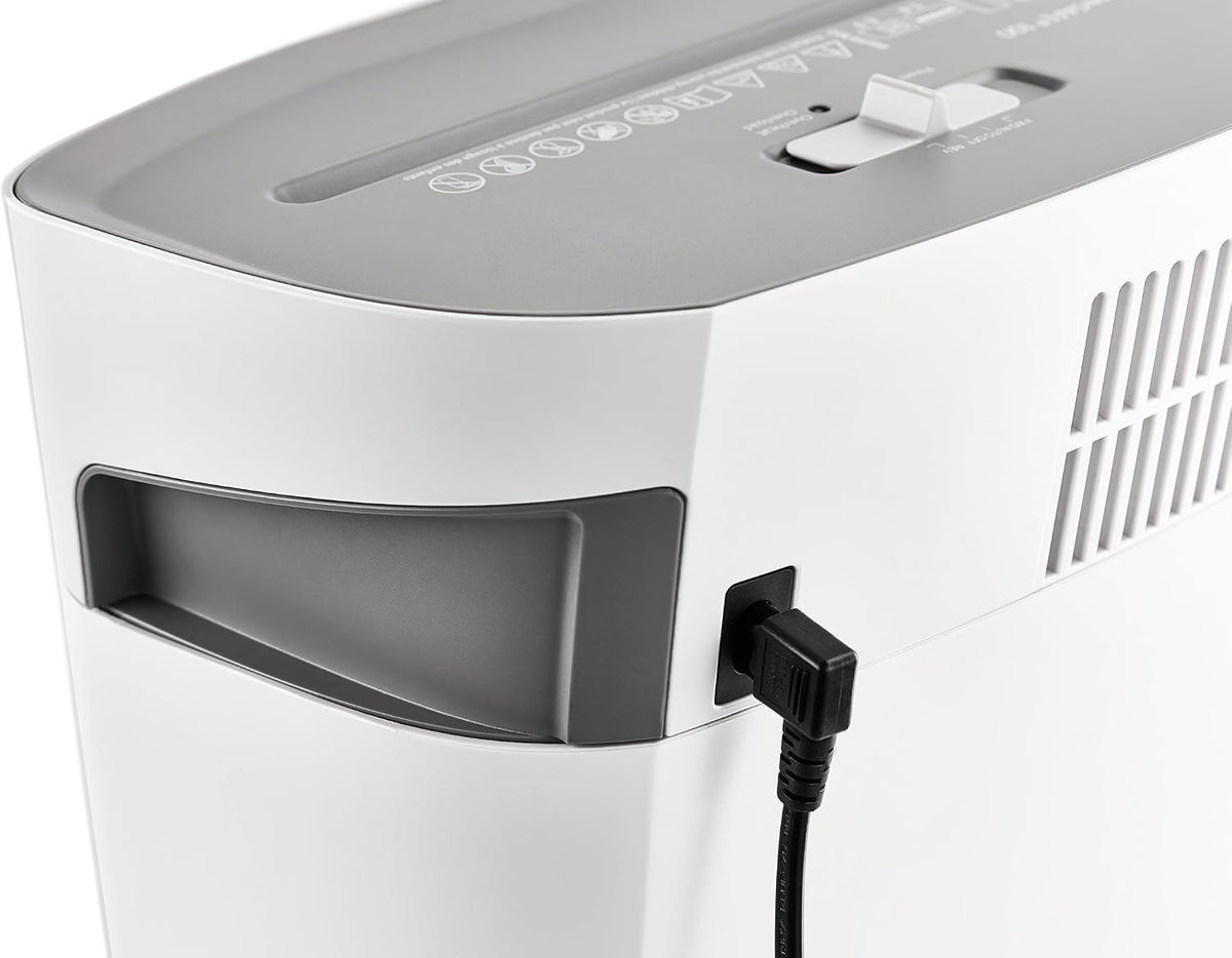 Dahle PaperSAFE PS 100 Paper Shredder, Oil Free, Jam Protection, Security Level P-4, 5 Sheet Max, Shreds Staples, Paper Clips & Credit Cards