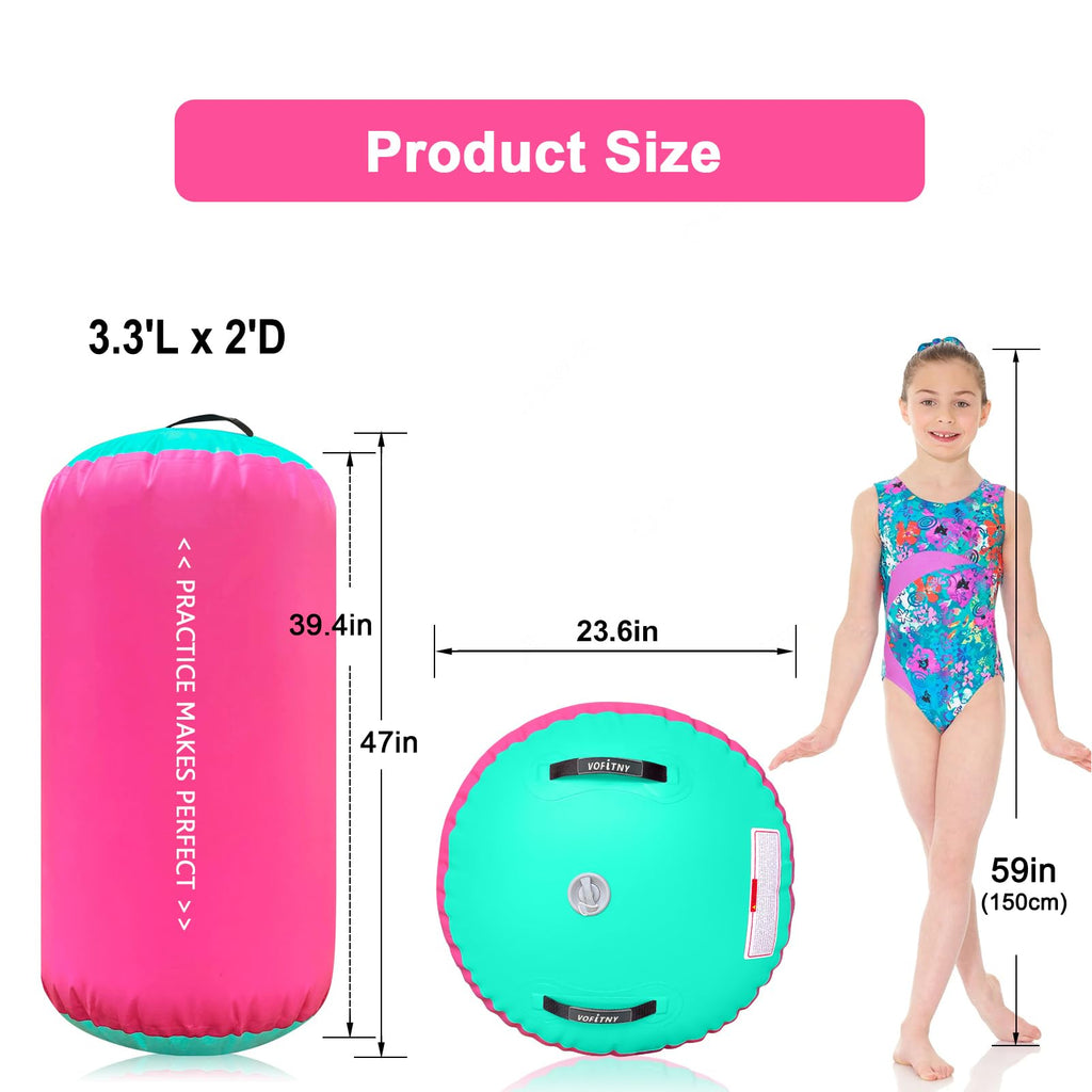 VOFiTNY Inflatable Gymnastics Air mat Tumbling Track for Home