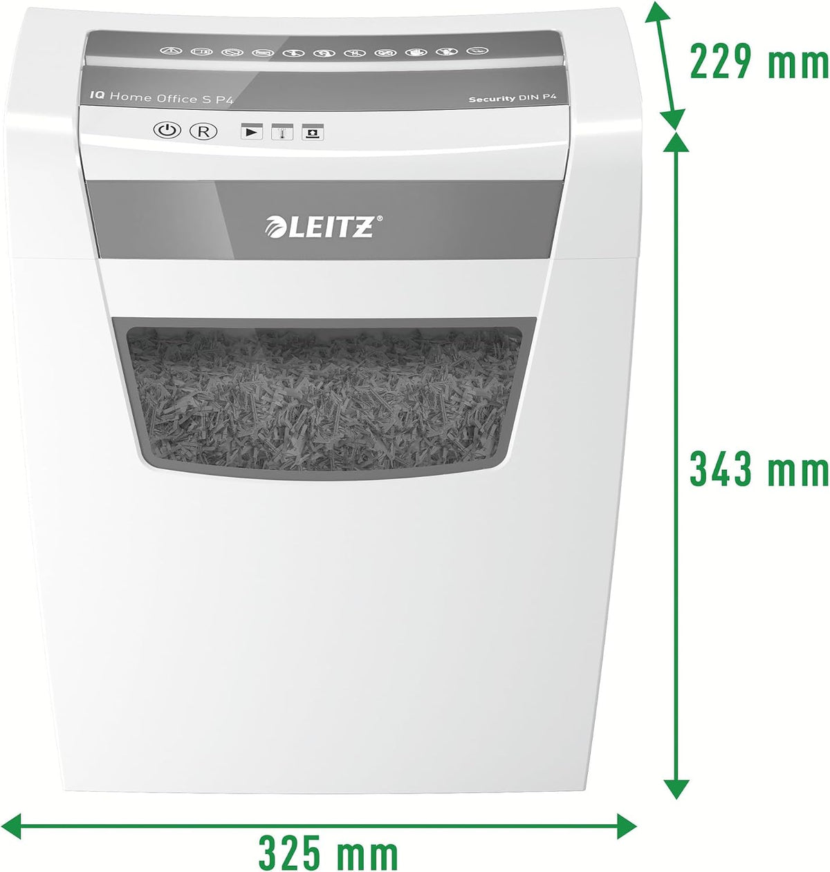 Leitz IQ Home Office S Paper Shredder, Capacity 9-8 Sheets (70-80 g/mÂ²