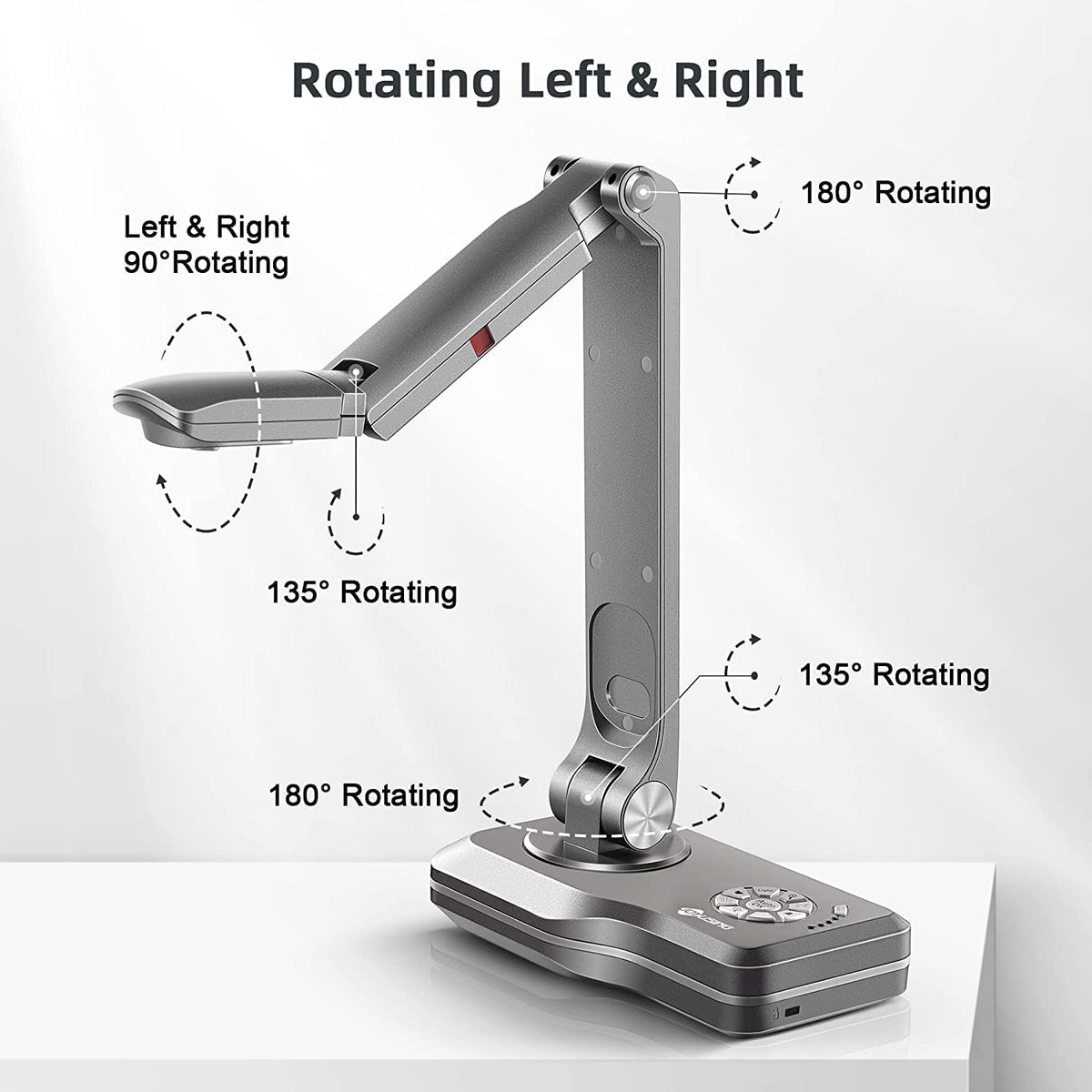 JOYUSING V500-4k VGA/HDMI/USB Three Mode 13MP Document Camera, OCR for Windows, Compatible with Real-time Projection, Web Conferencing, Distance Learning, Remote Teaching - Mac, Windows