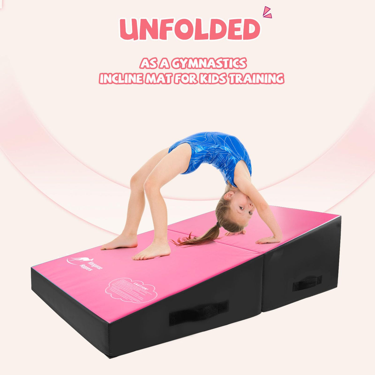 Kangaroo Hoppers Gymnastics Cheese Wedge Mat for Kids Ages 1-12