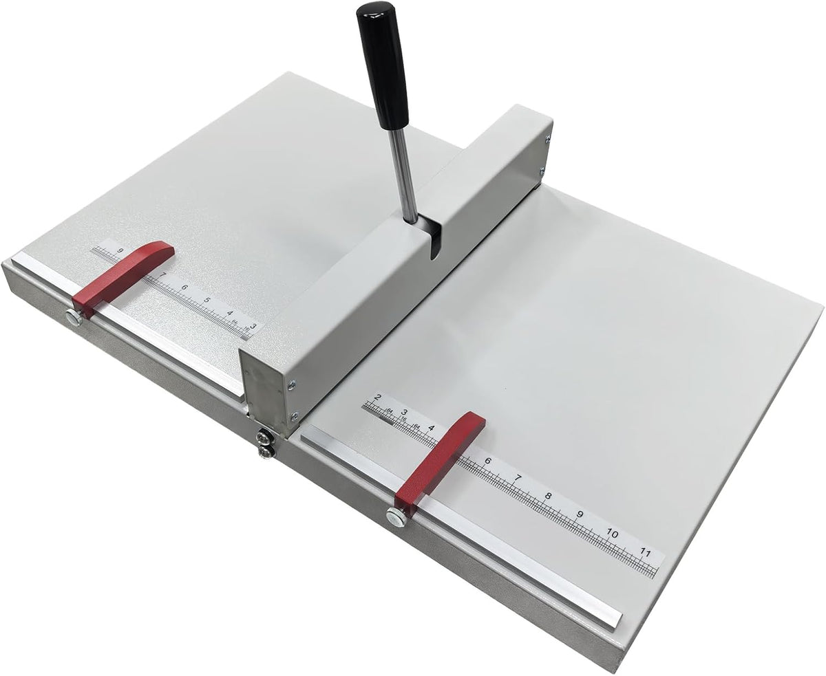 INTBUYING 14in 360mm Manual Creaser, Desktop Paper Creasing Scoring, Manual Creasing Machine, Paper Creaser Folding Machiner for Paper Files Cards Creasing