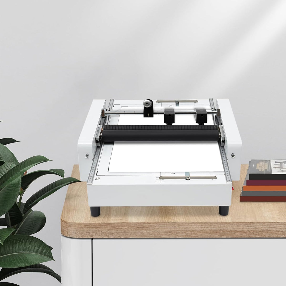 A3 Paper Folding Machine 2-in-1 Folding & Bindin Double Support Shaft