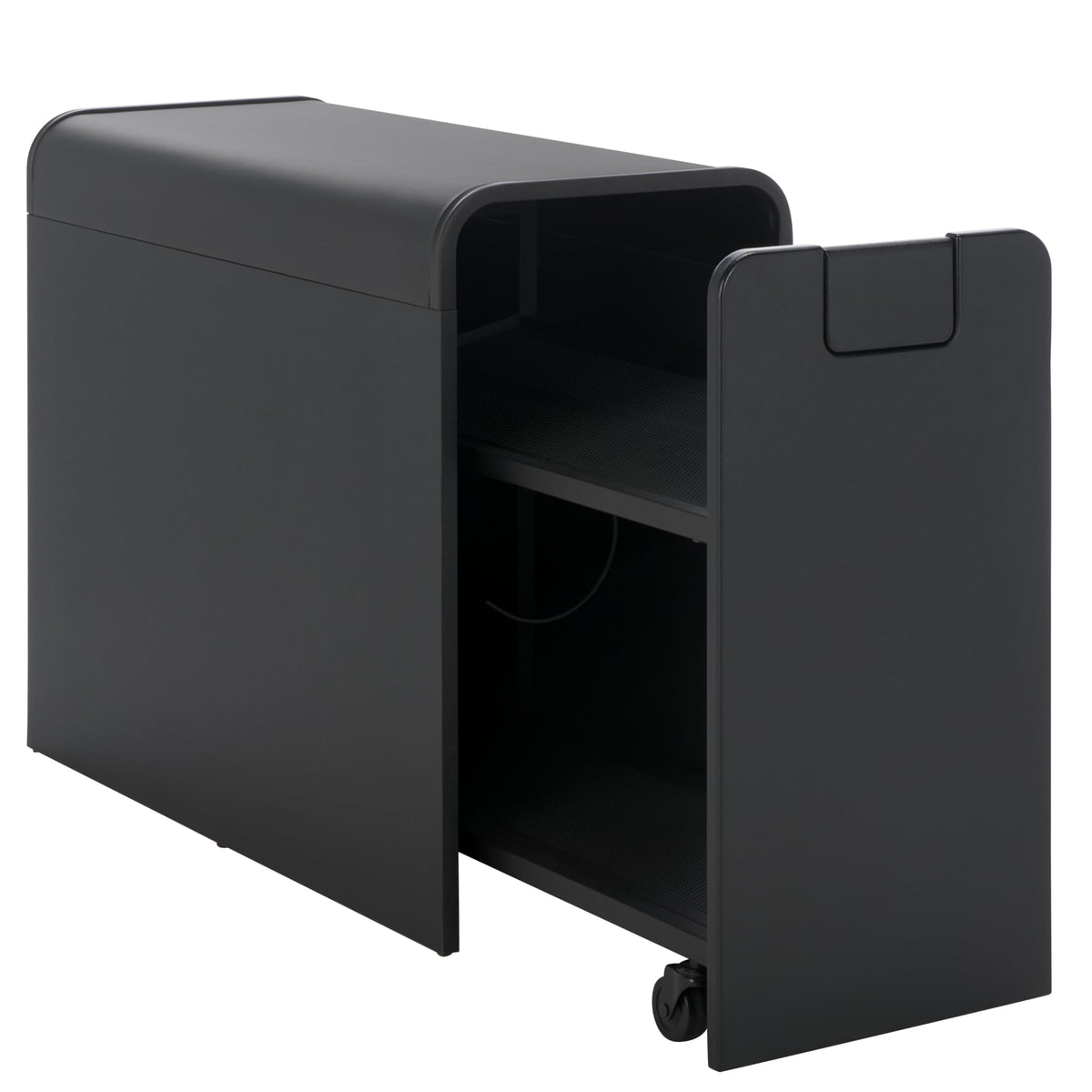 SEI Furniture - Sidekick Sport Equipment Rolling Rack - Transitional Design, Metal and Wood - Ideal for Bedroom, Living Room (HZ0123)