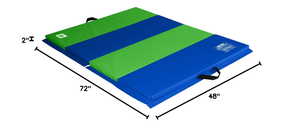 We Sell Mats - 4 ft x 6 ft x 2 - Personal Fitness & Exercise Mat for Home Workout - Lightweight and Folds for Carrying â All Purpose Gym Mat â Thick Mat for Yoga, Pilates, Stretches, Floor Exercises