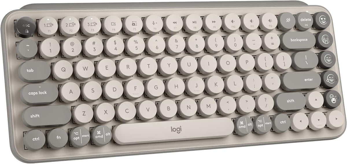Logitech POP Keys Wireless Mechanical Keyboard with Emoji Keys - Mist