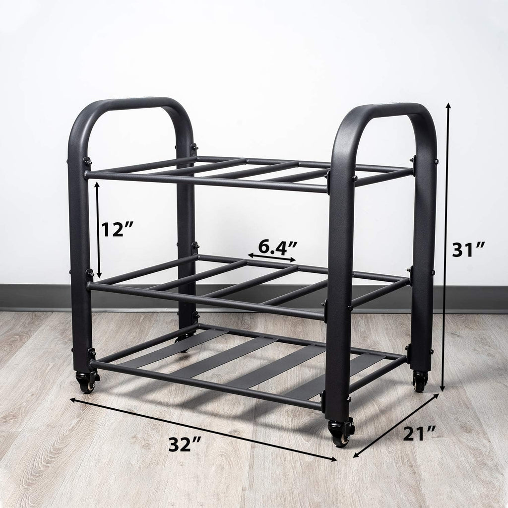 Synergee Yoga Mat Storage Rack â Storage Cart for Yoga Mats, Foam Rollers & Mobility Equipment. Perfect for Yoga Studio or Commercial Gym.