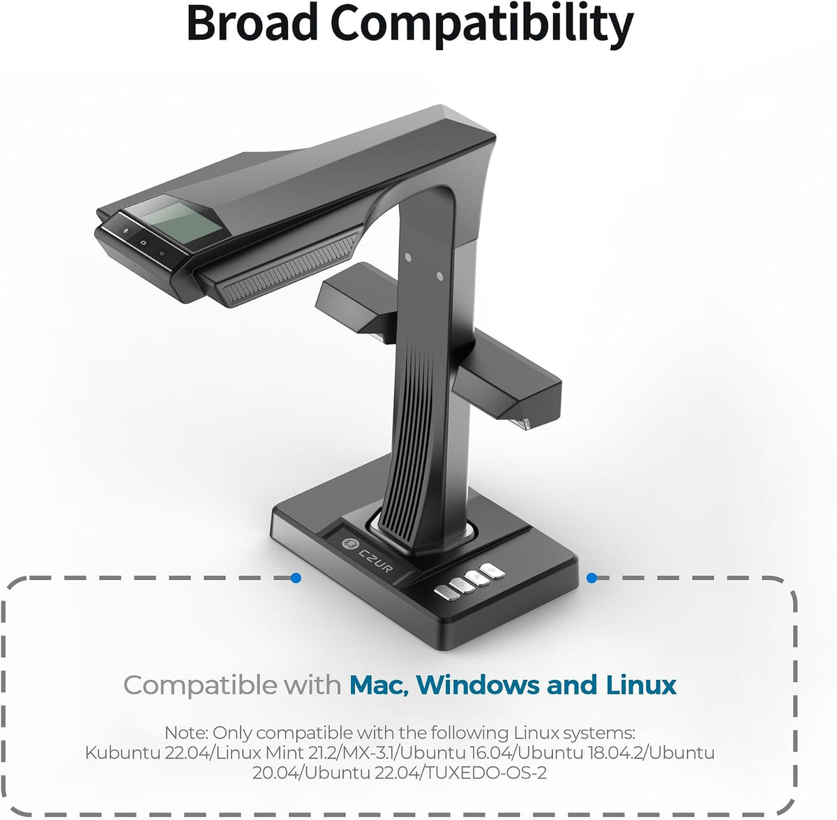 CZUR ET24 Pro Professional Book Scanner, 24MP Document Camera