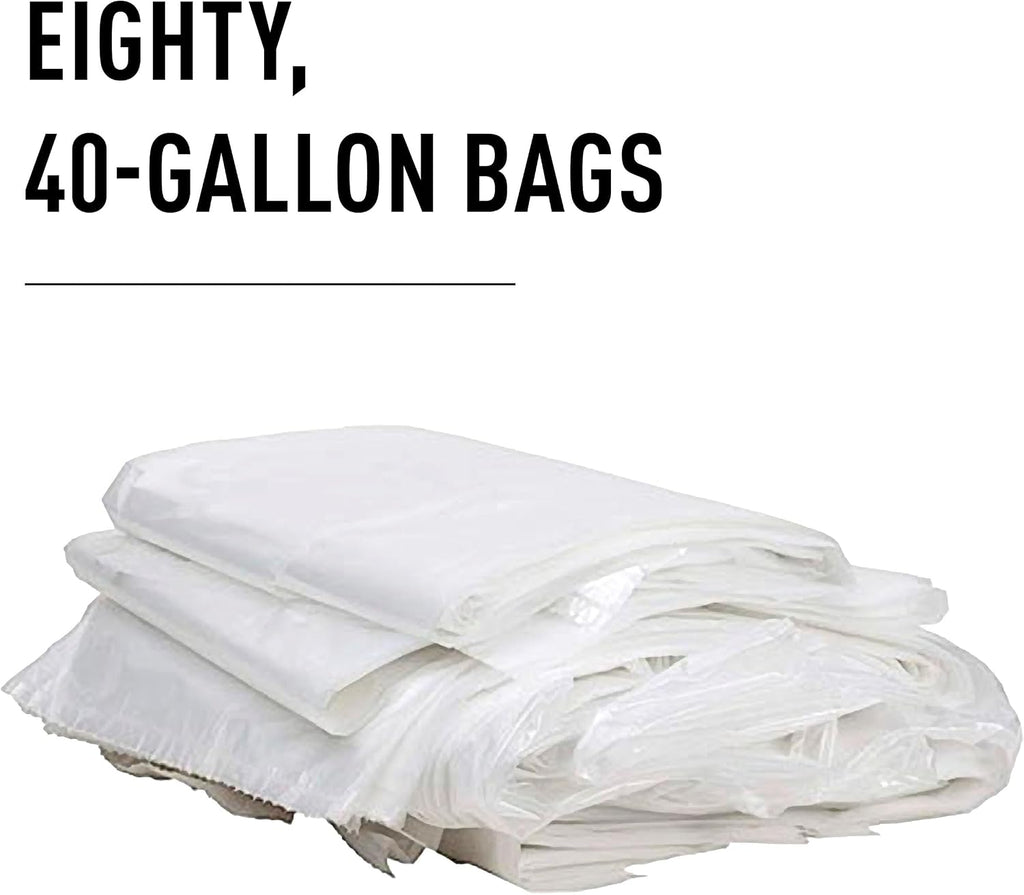 IDEAL AC0920H Shredder Bags â 20â x 47â Case of 80, Gusseted, 40-Gallon Capacity, Heavy-Duty Bags for IDEAL Shredder Models 2503, 2604, and 3104.