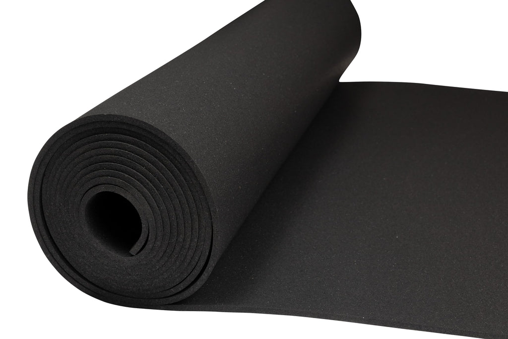 Genaflex Rubber Gym Floor Mat - 8mm Thick - Heavy Duty Commercial Protective Gym Flooring Roll (10% Blue, 4' X 6')