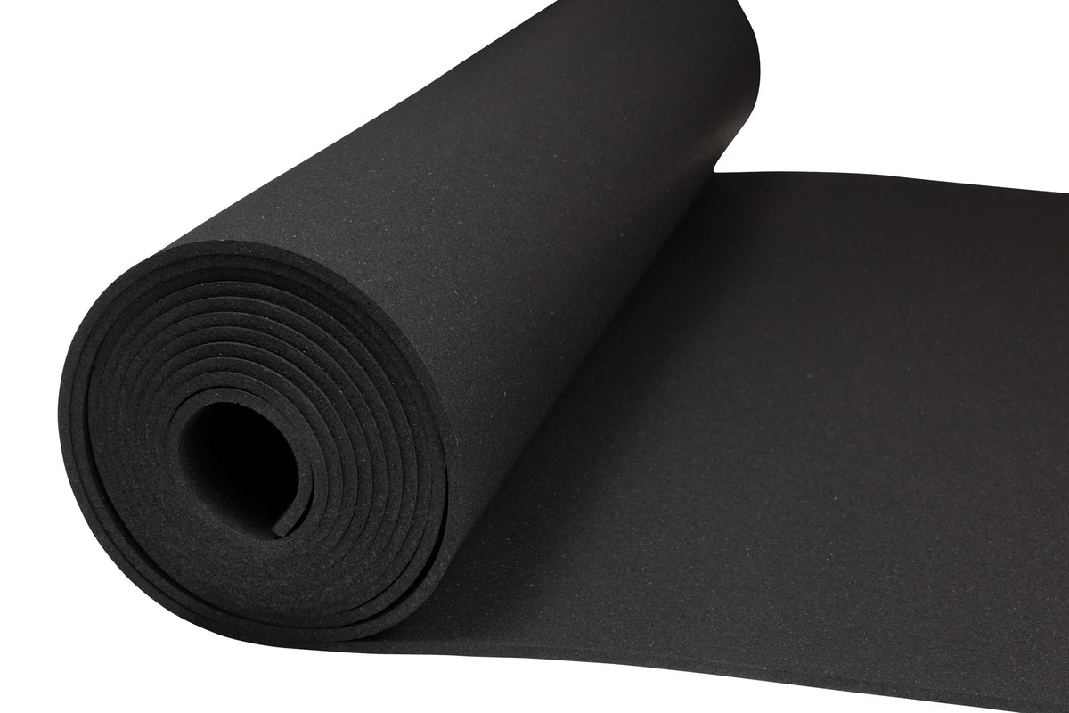 Genaflex Rubber Gym Floor Mat - 8mm Thick - Heavy Duty Commercial Protective Gym Flooring Roll (10% Blue, 4' X 6')