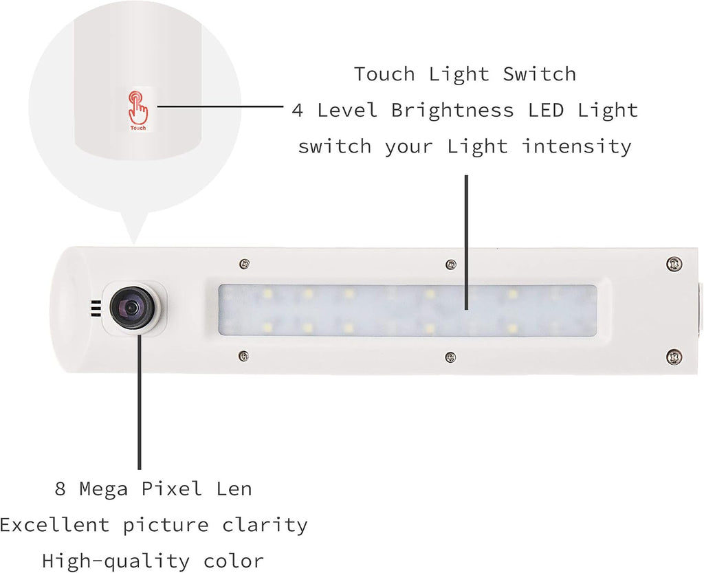 Digital Portable Overhead USB Distance Teaching Document Camera LV-1020 (White)