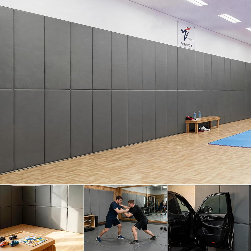 72'' Gym Wall Padding, Shock Absorbing Mat 1 Pack 23.6in Wide