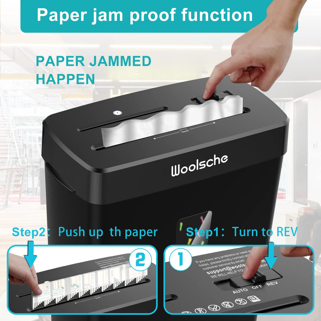 Paper Shredder, 16-Sheet Cross Cut with 4.76-Gallon Pull Out Basket, P-4 Security Level, 3-Mode Design Shred Paper and CD/Credit Card, Durable&Fast with Jam Proof System Shredder for Office