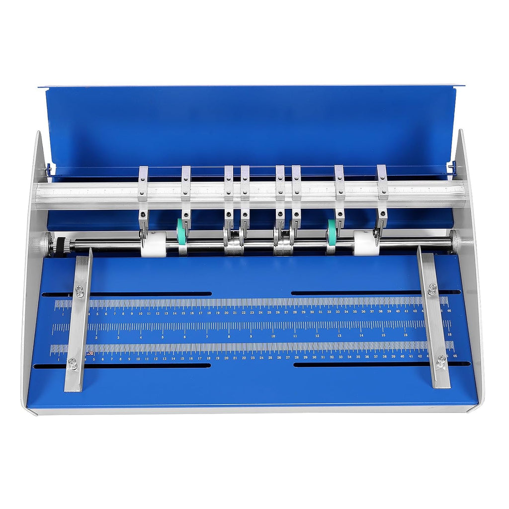 Electric Creasing Folding Machine 3-in-1 110V 460mm with Scale Ruler