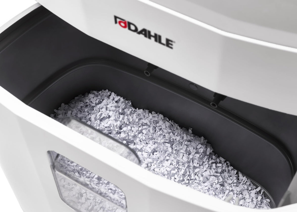 Dahle PaperSAFE PS 100 Paper Shredder, Oil Free, Jam Protection, Security Level P-4, 5 Sheet Max, Shreds Staples, Paper Clips & Credit Cards