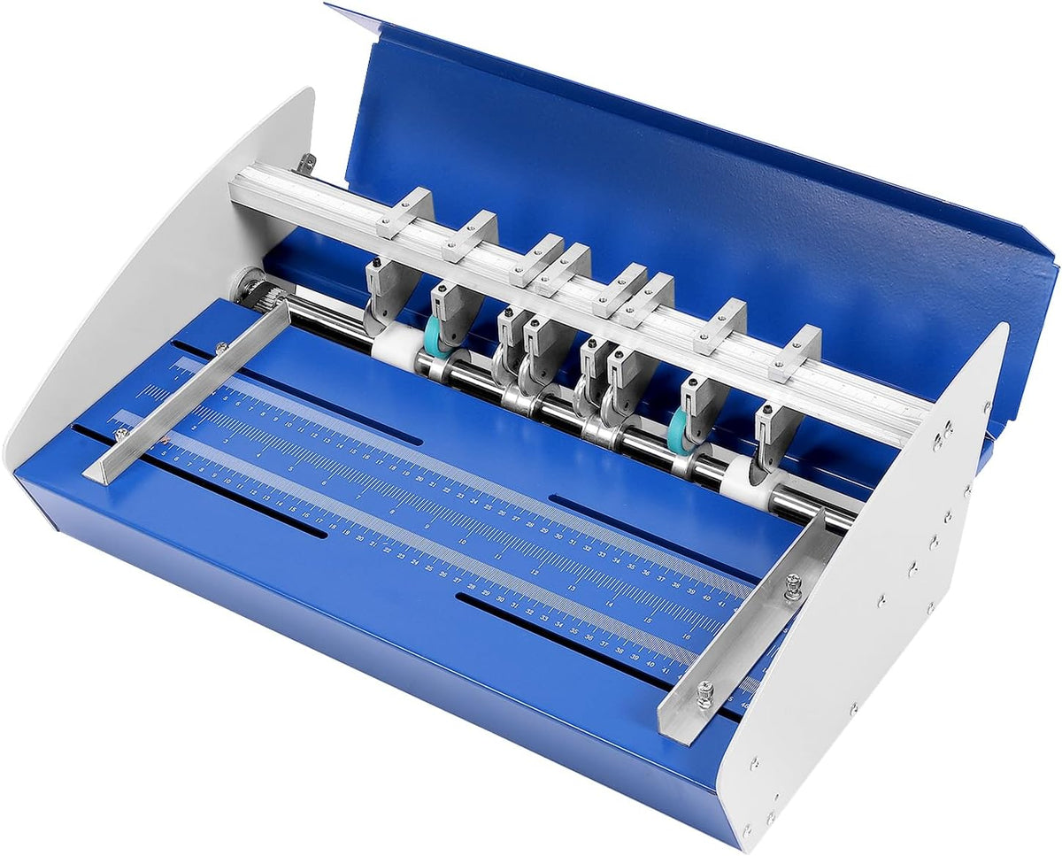 3-in-1 Steel Paper Folding Machine 110V 460mm with Scale Ruler