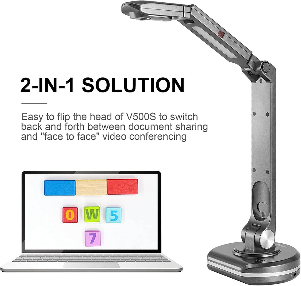 JOYUSING V500S USB Document Camera for Teachers â 8MP Auto-Focus