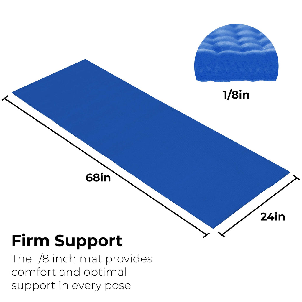 Bulk Yoga Mats, 10 Pack, 4mm Thick, 68x24in