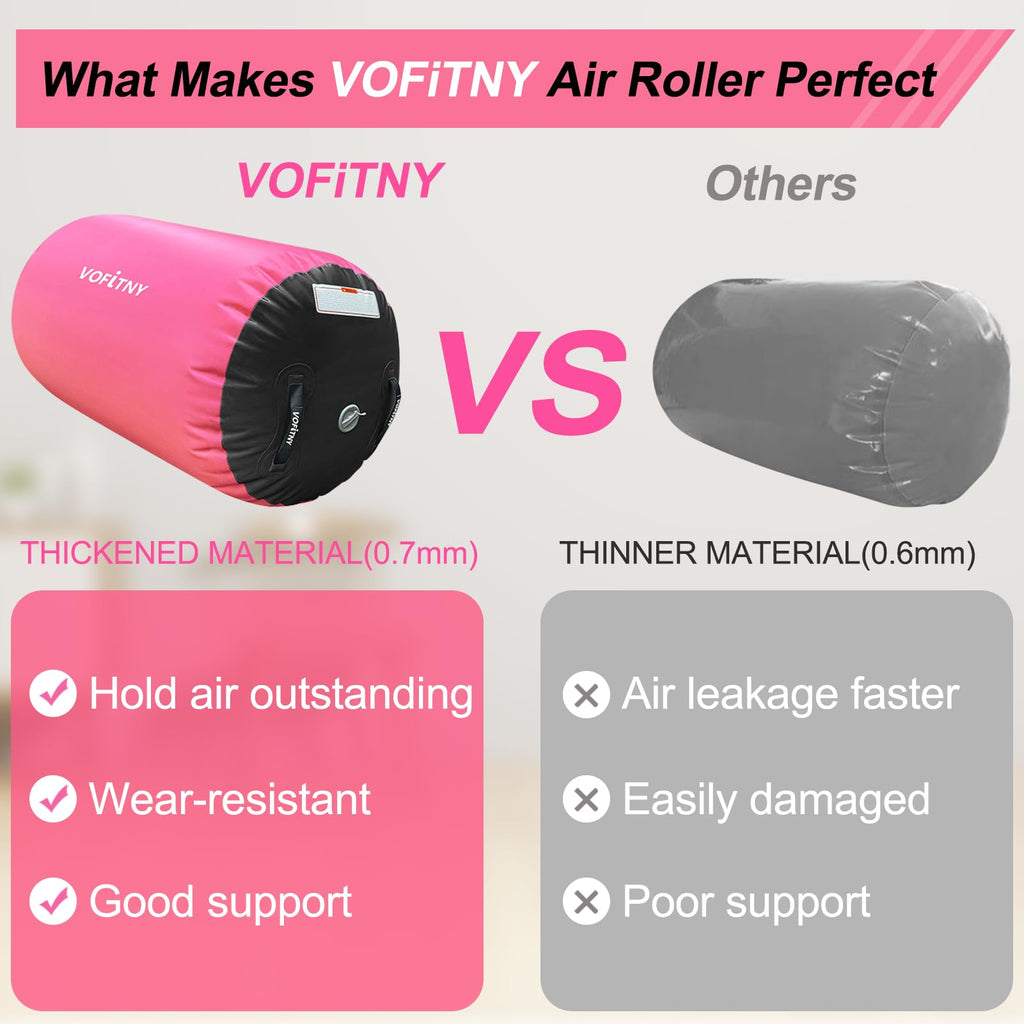 VOFiTNY Inflatable Gymnastics Air mat Tumbling Track for Home