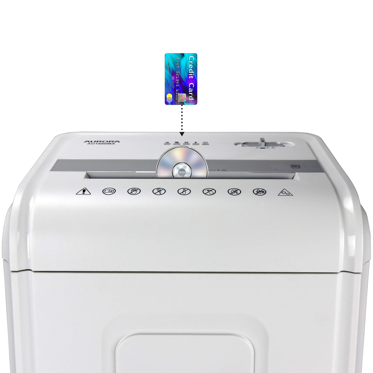 Aurora AU1270XB Professional Grade 12-Sheet Security P-4 Cross-Cut Paper and Credit Card/ 20 Minutes Continuous Run Time Shredder