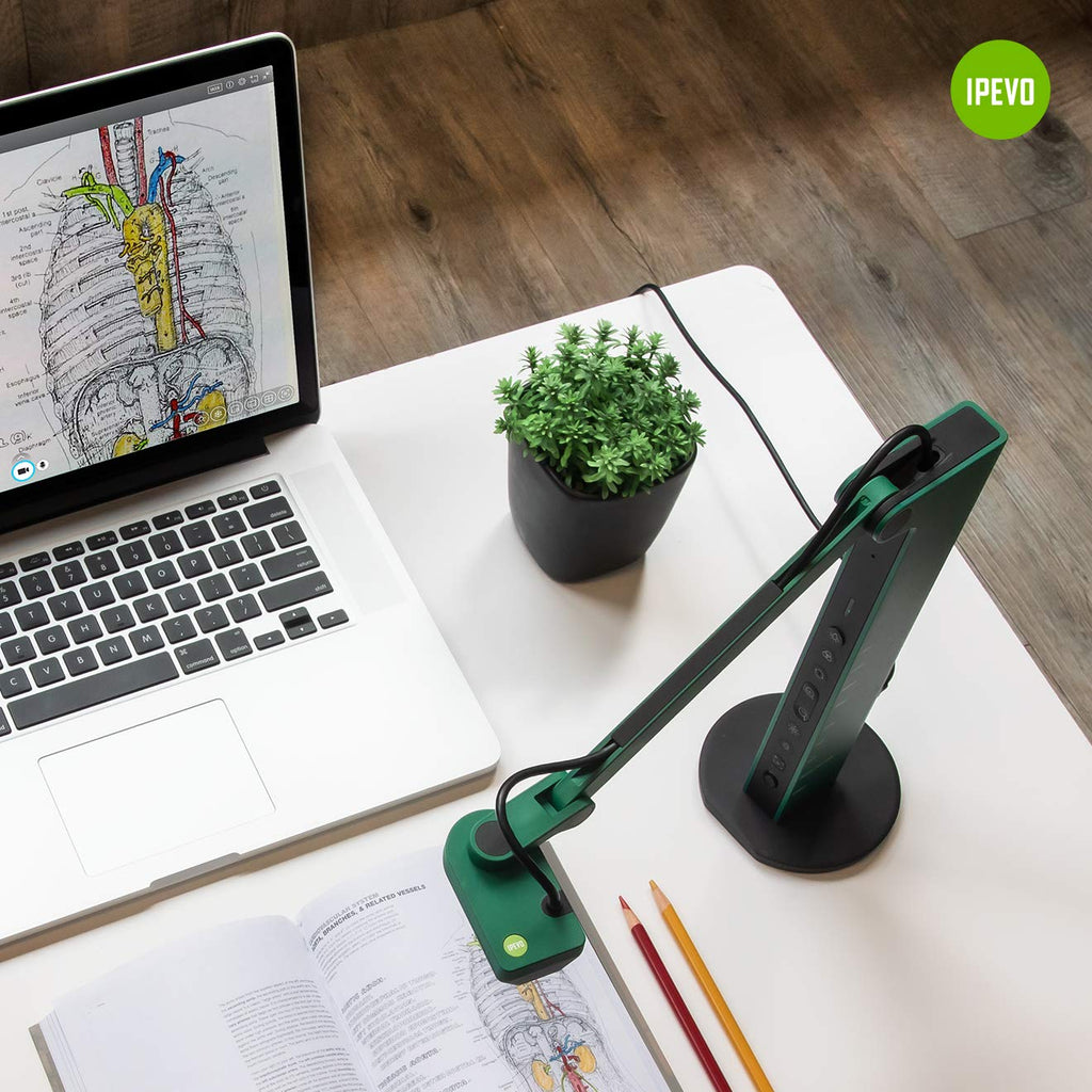 IPEVO VZ-X Wireless 8MP Document Camera, 3 Modes of Connectivity â Wi-Fi, HDMI, and USB, Compatible with Web Conferencing Software, Works Wirelessly with iOS, tvOS, and Android,Black, Blue