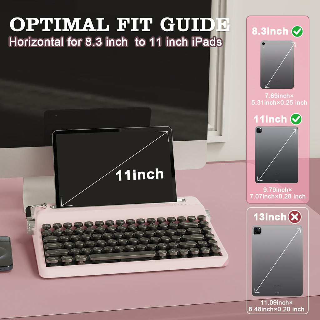 YUNZII QL75 Retro Typewriter Hot Swap RGB Keyboard (Green, Cocoa V2)