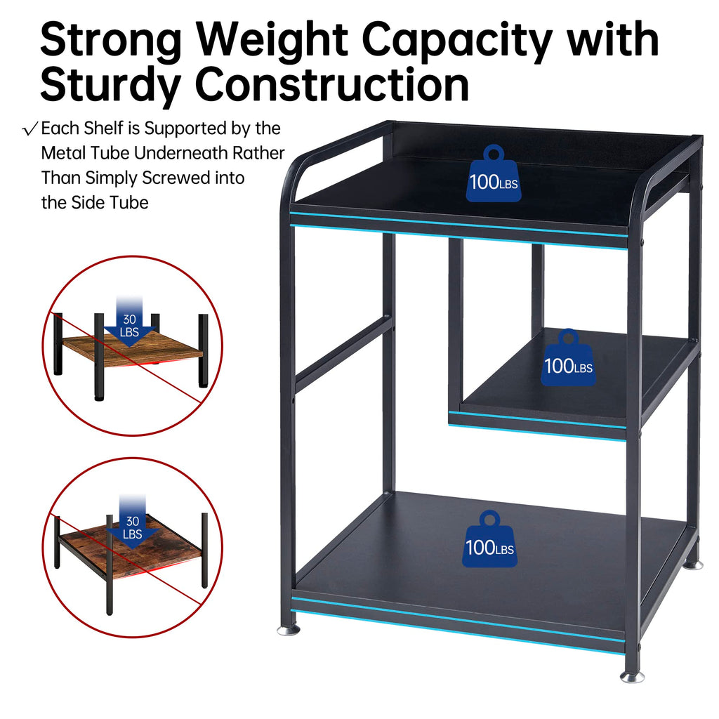 Fannova Large Printer & PC Tower Stand with Wheels for Home Office Storage