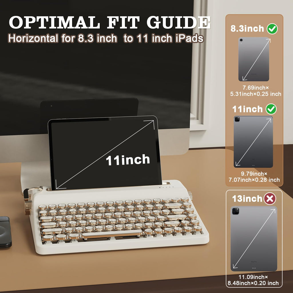 YUNZII QL75 Retro Typewriter Hot Swap RGB Keyboard (Green, Cocoa V2)