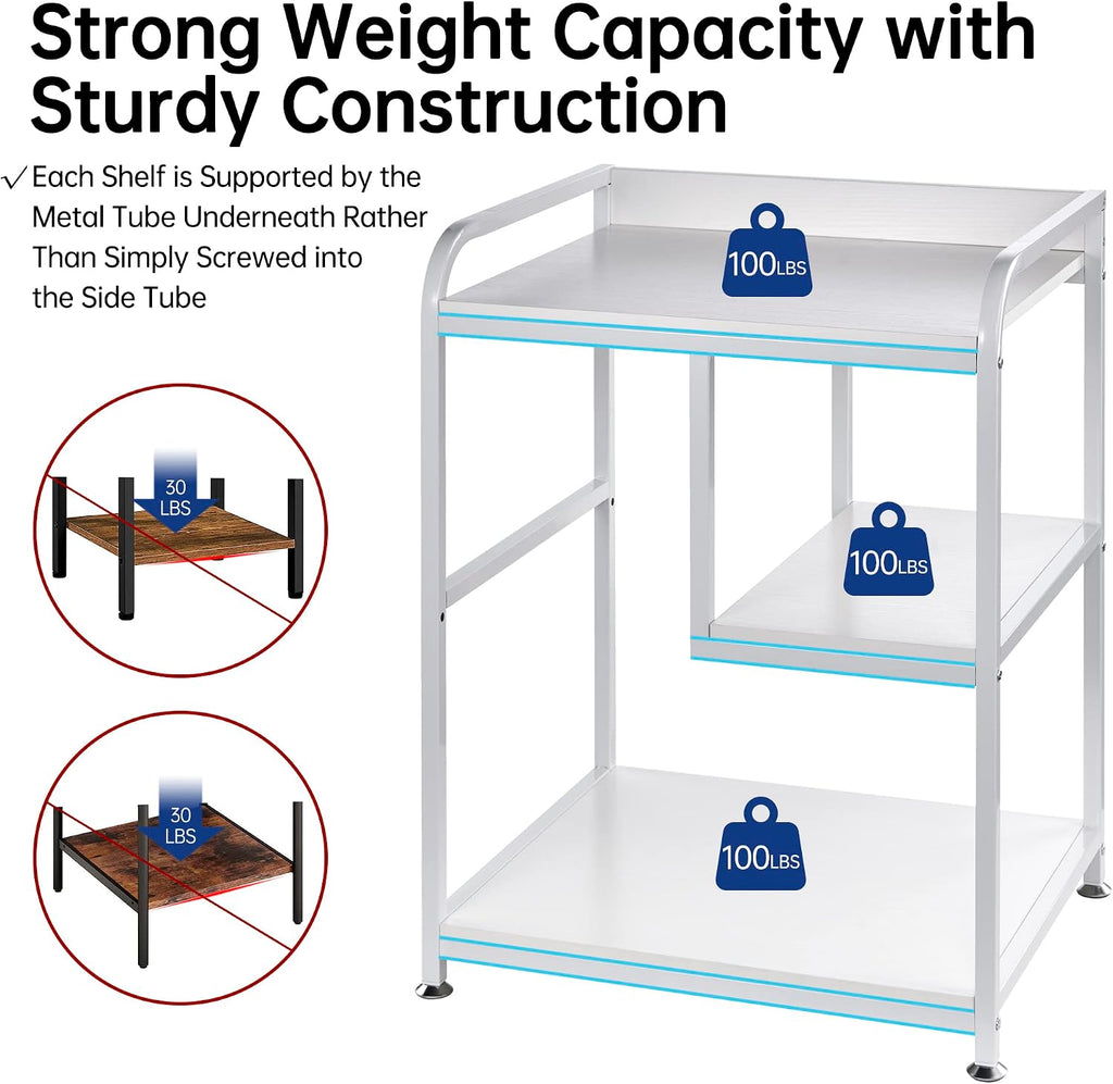 Fannova Large Printer & PC Tower Stand with Wheels for Home Office Storage