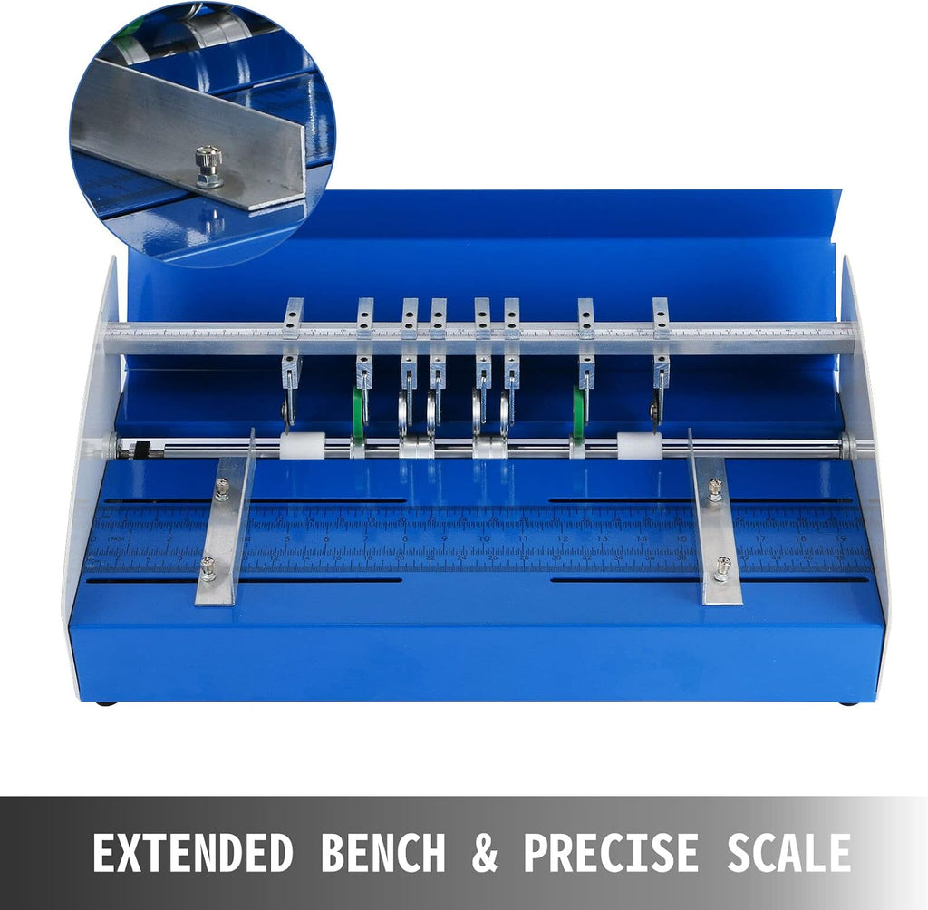 Electric Multi-Function Creasing Machine, Paper Cutter Perforating Die Scoring Dotted Line Tools for Books Photos, Extended Bench & Precise Scale, 20X15X8.5 inch