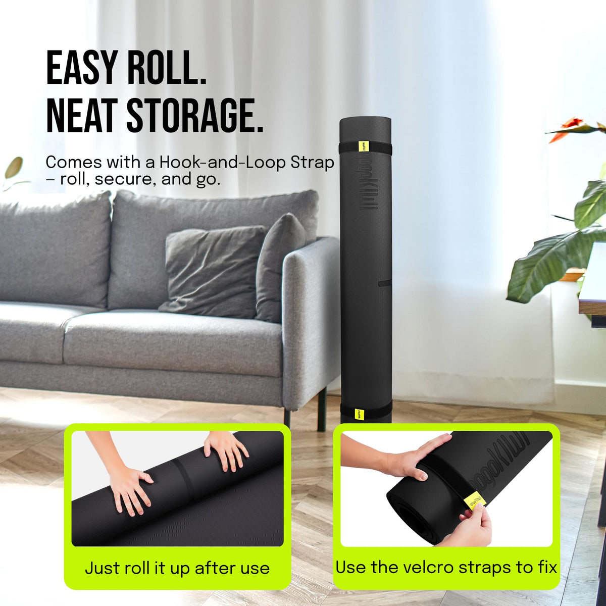 Gogokiwi Extra Large Yoga Mat 6'x4', Thick Exercise Mats for Home Workout