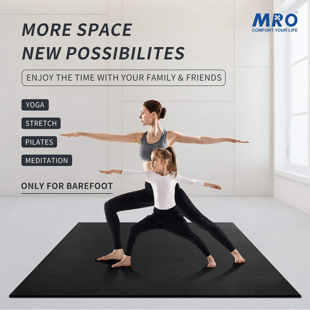 MRO Extra Large Yoga Mat, 12'x6'/9'x6'/7'x5'/6'x4' (9MM)