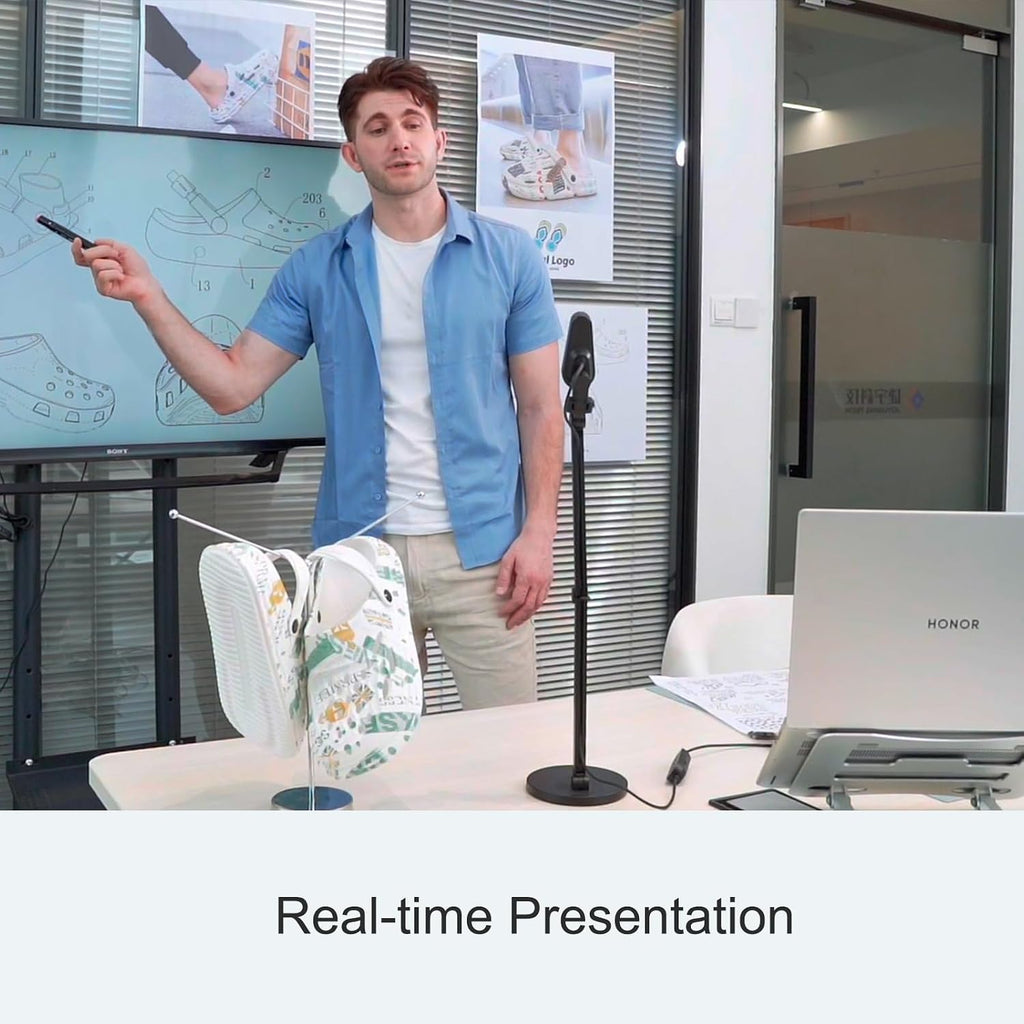 JOYUSING 4K Document Camera Webcam with Fast PDAF, for Real-time Projection, Web Conferencing, Distance Learning, Remote Teaching - Mac, Windows