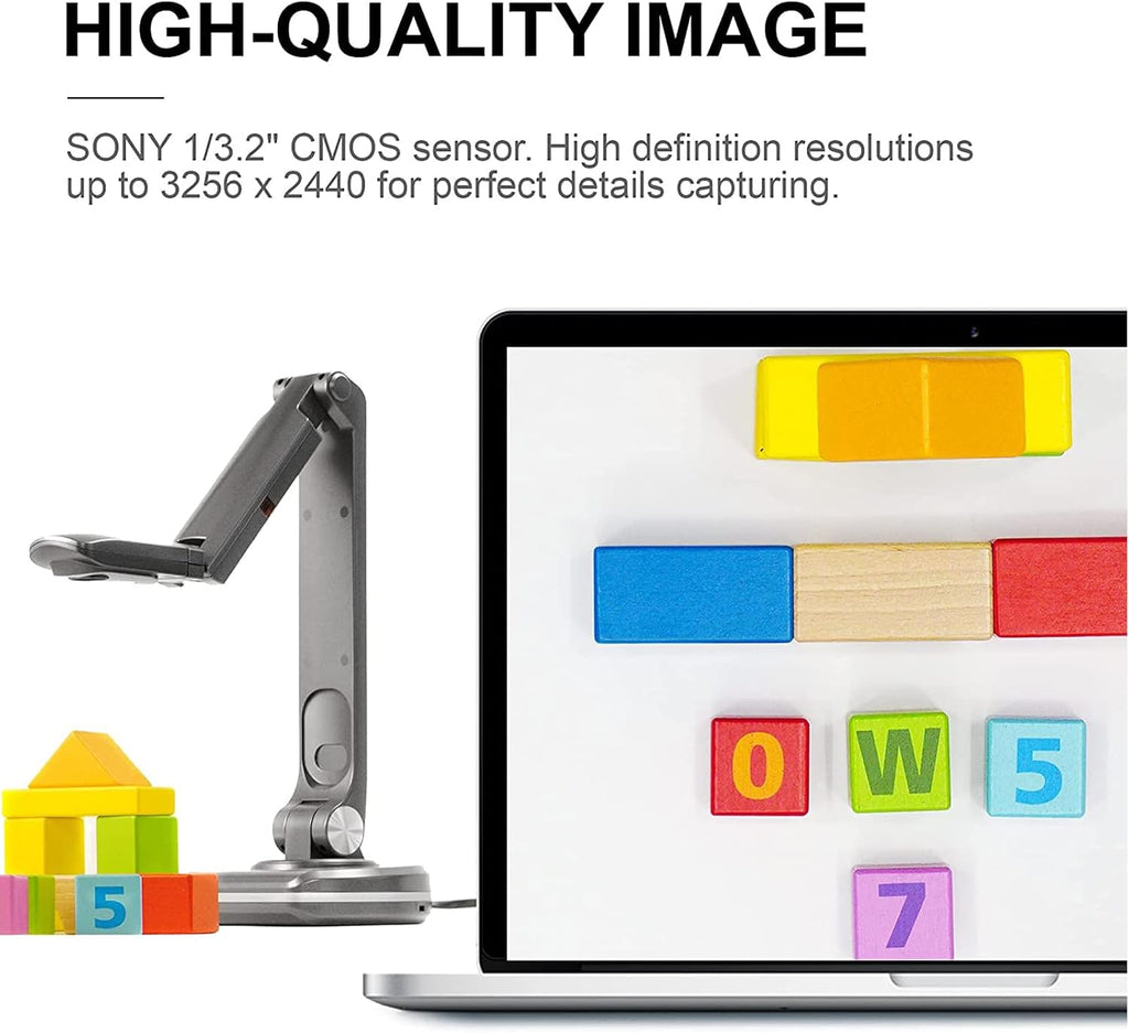 JOYUSING V500S USB Document Camera for Teachers â 8MP Auto-Focus