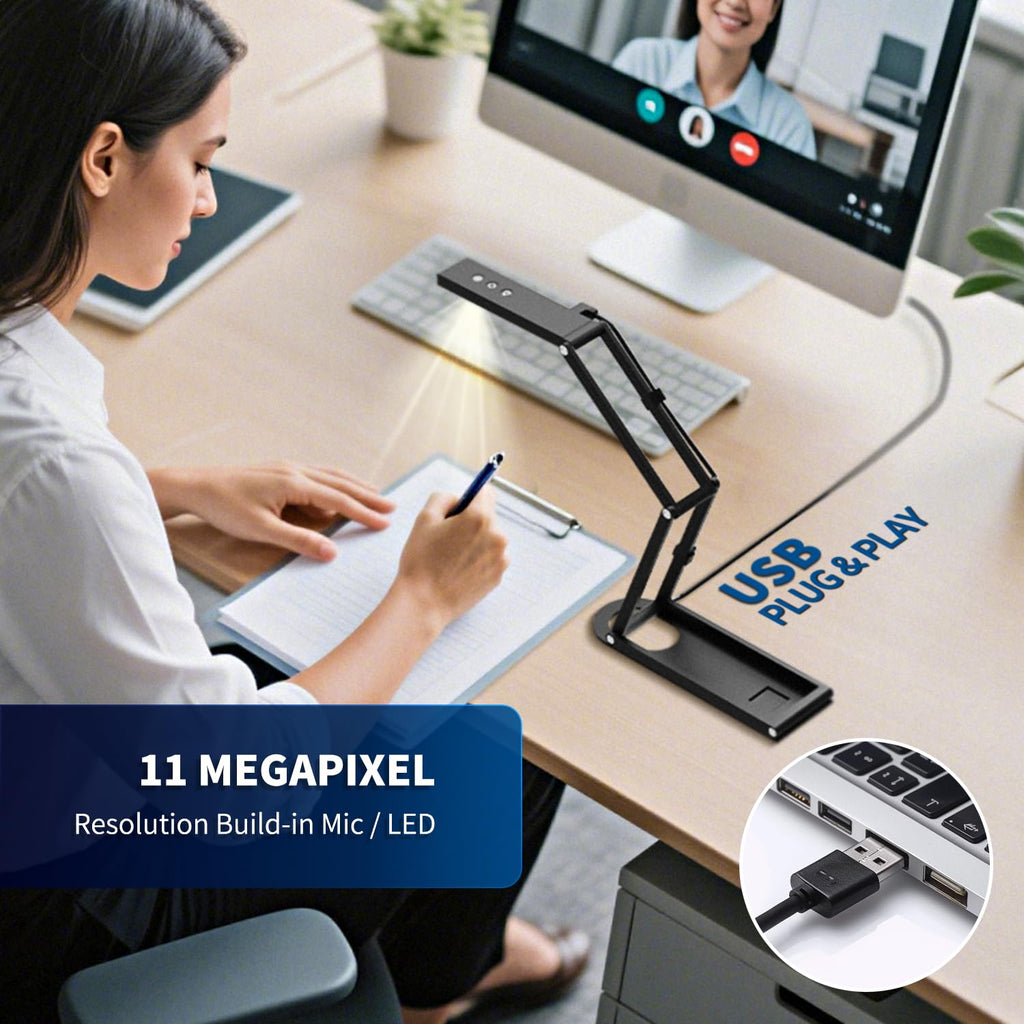 NetumScan 13MP Book Document Camera for Teachers,Capture Size A3/A4