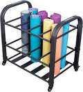 Synergee Yoga Mat Storage Rack â Storage Cart for Yoga Mats, Foam Rollers & Mobility Equipment. Perfect for Yoga Studio or Commercial Gym.