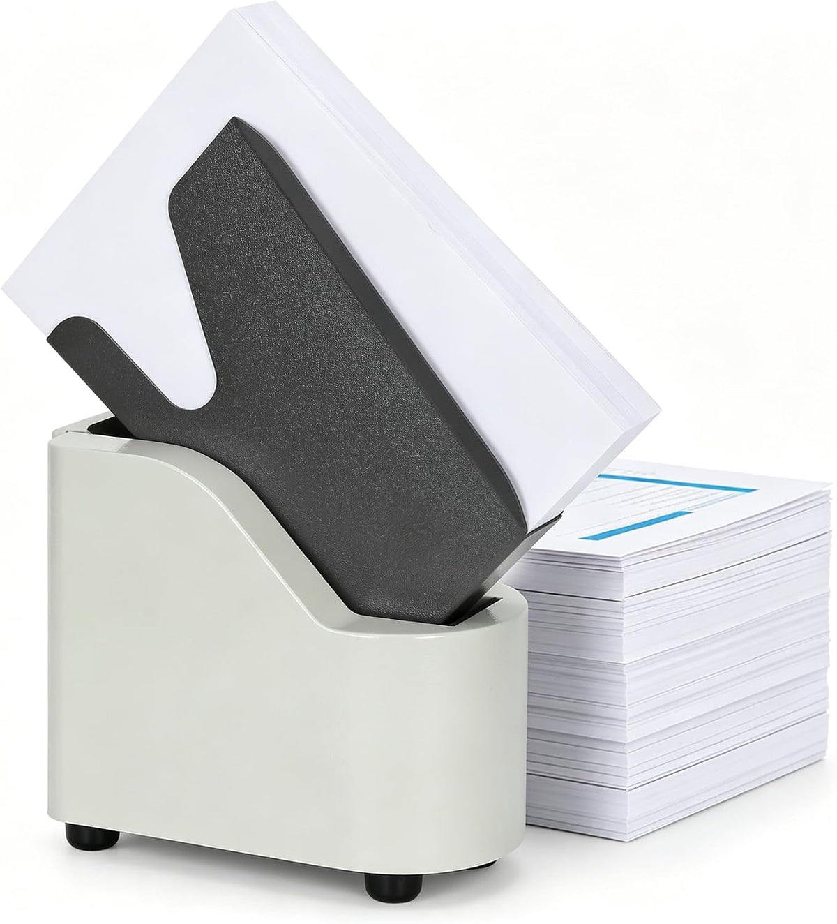 Desktop Paper Jogger for Document Alignment & Organization, Paper Jogger with 300 Sheet Large Load, 6000R/Minute Vibration with Static Reduction, 5s Fast Alignment, for A4/A5/A6 Paper Sizes