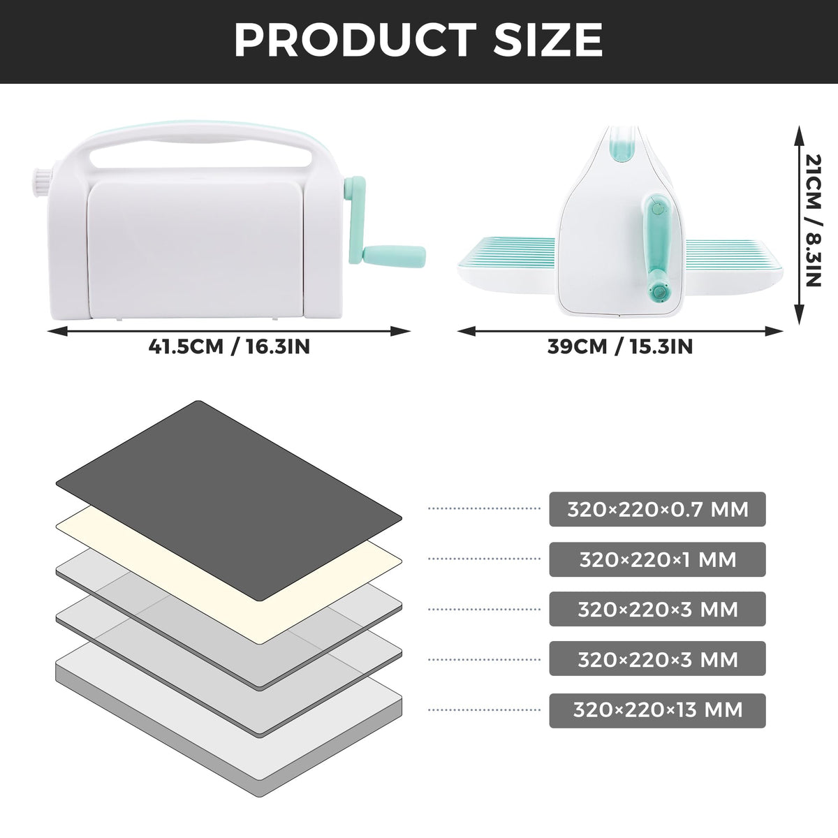Die Cutting Machine for Card Making, Foldable Embossing Machine for Scrapbookingï¼DIY Paper Craft (Gift Box), 9" Opening
