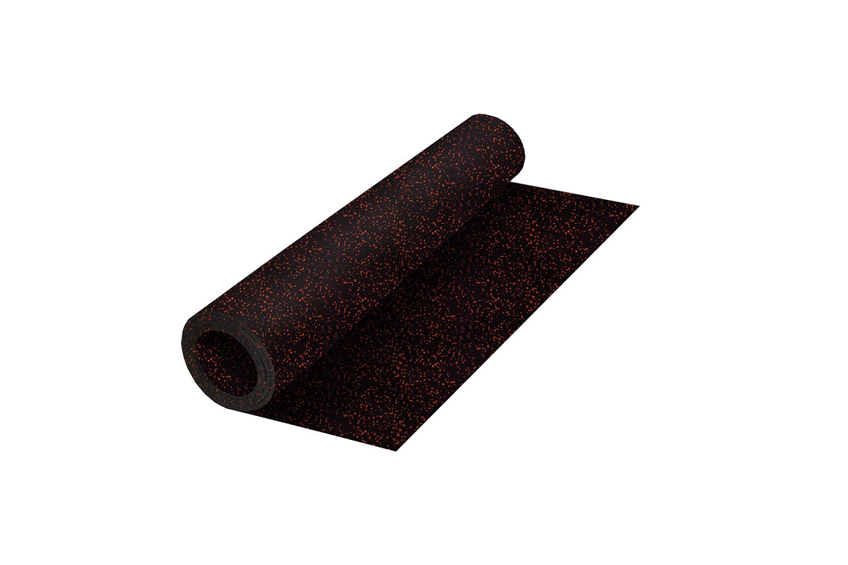 Genaflex Rubber Gym Floor Mat - 8mm Thick - Heavy Duty Commercial Protective Gym Flooring Roll (10% Blue, 4' X 6')