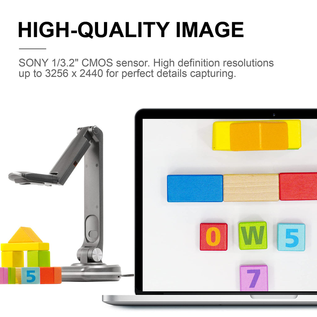 JOYUSING 4K,13MP Document Camera for Teacher, A3 Size, Auto Focus
