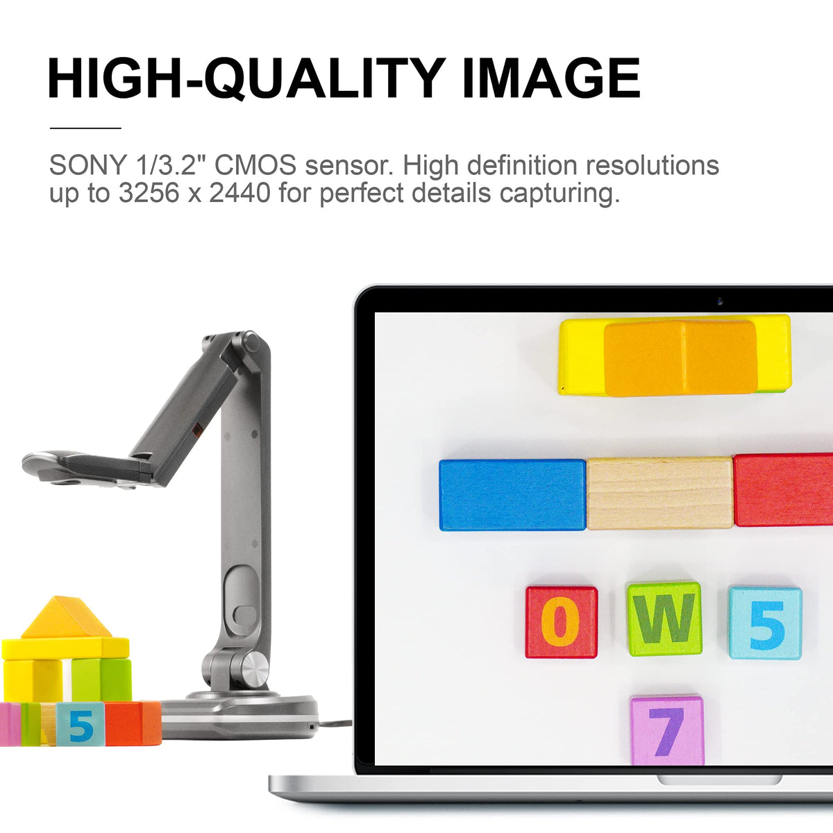 JOYUSING 4K,13MP Document Camera for Teacher, A3 Size, Auto Focus