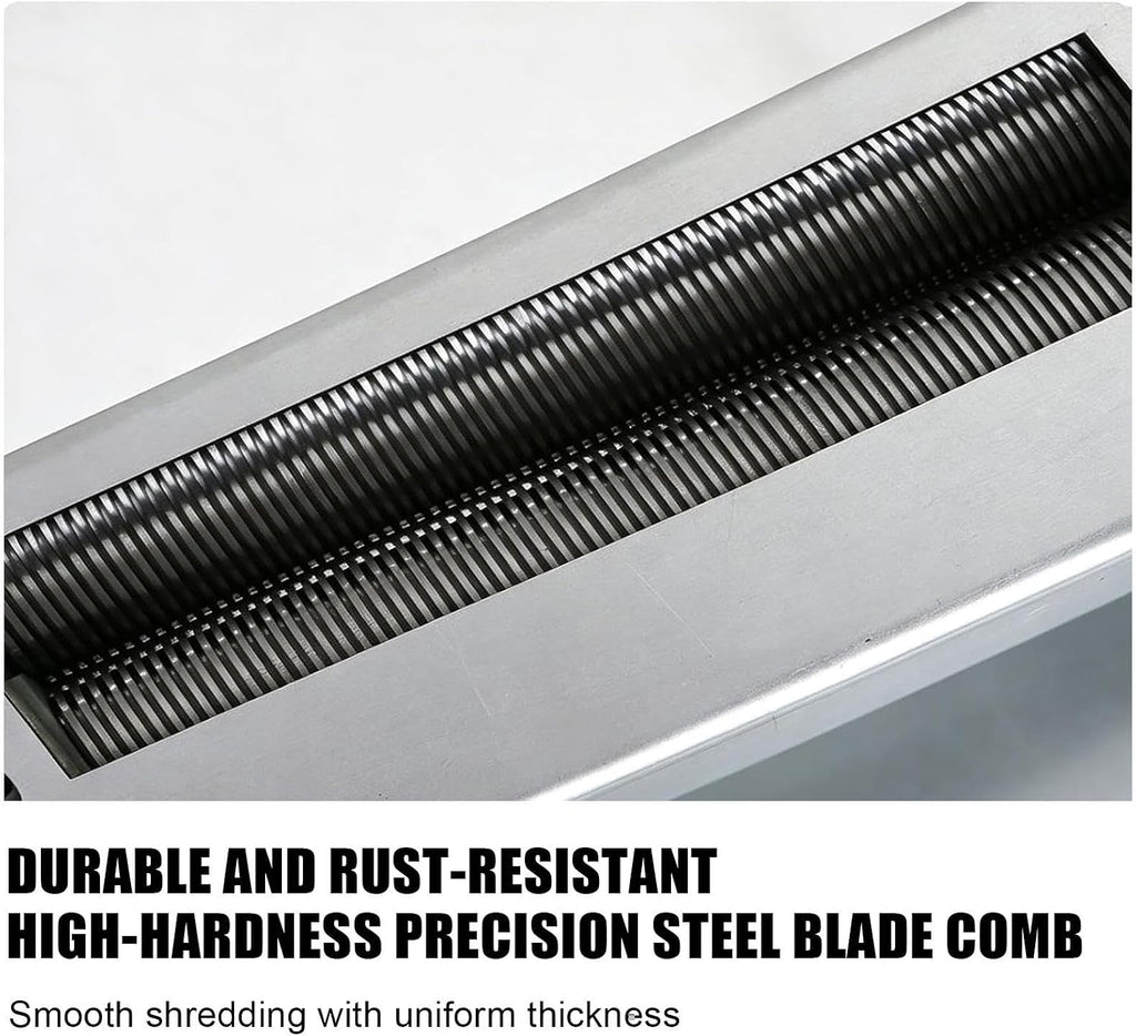 Hand Crank Raffia Shredder, StainlessâSteel Manual Shredder