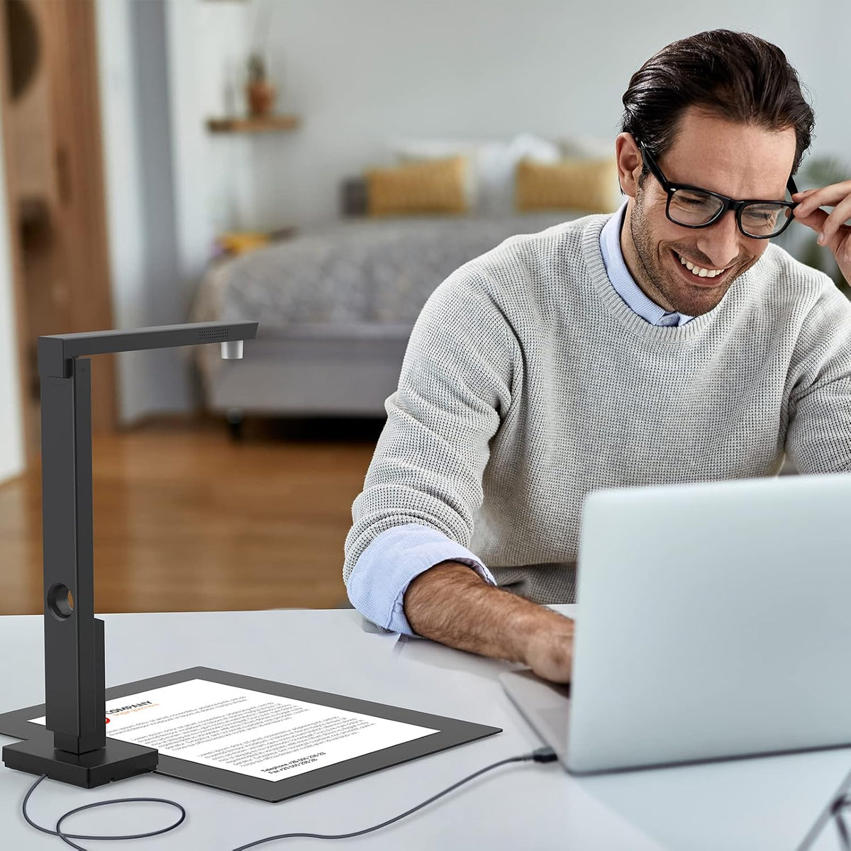 CZUR Lens1200 Pro Portable Document Scanner, 12MP USB Document Camera