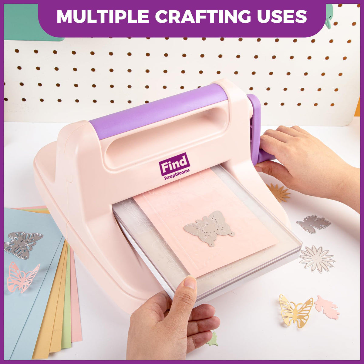 Die Cutting Machine for Card Making, Foldable Embossing Machine for Scrapbookingï¼DIY Paper Craft (Gift Box), 9" Opening