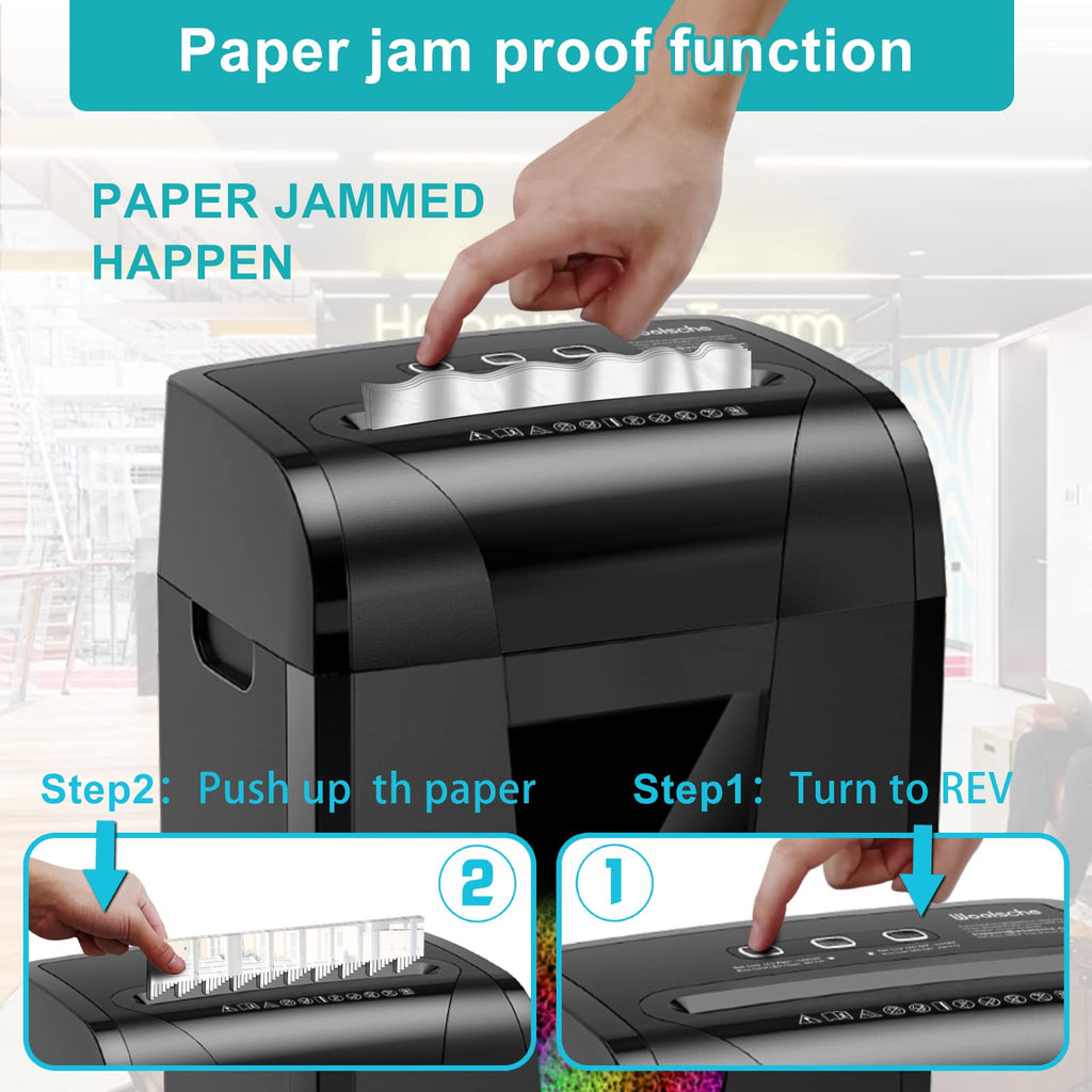Paper Shredder, 16-Sheet Cross Cut with 4.76-Gallon Pull Out Basket, P-4 Security Level, 3-Mode Design Shred Paper and CD/Credit Card, Durable&Fast with Jam Proof System Shredder for Office