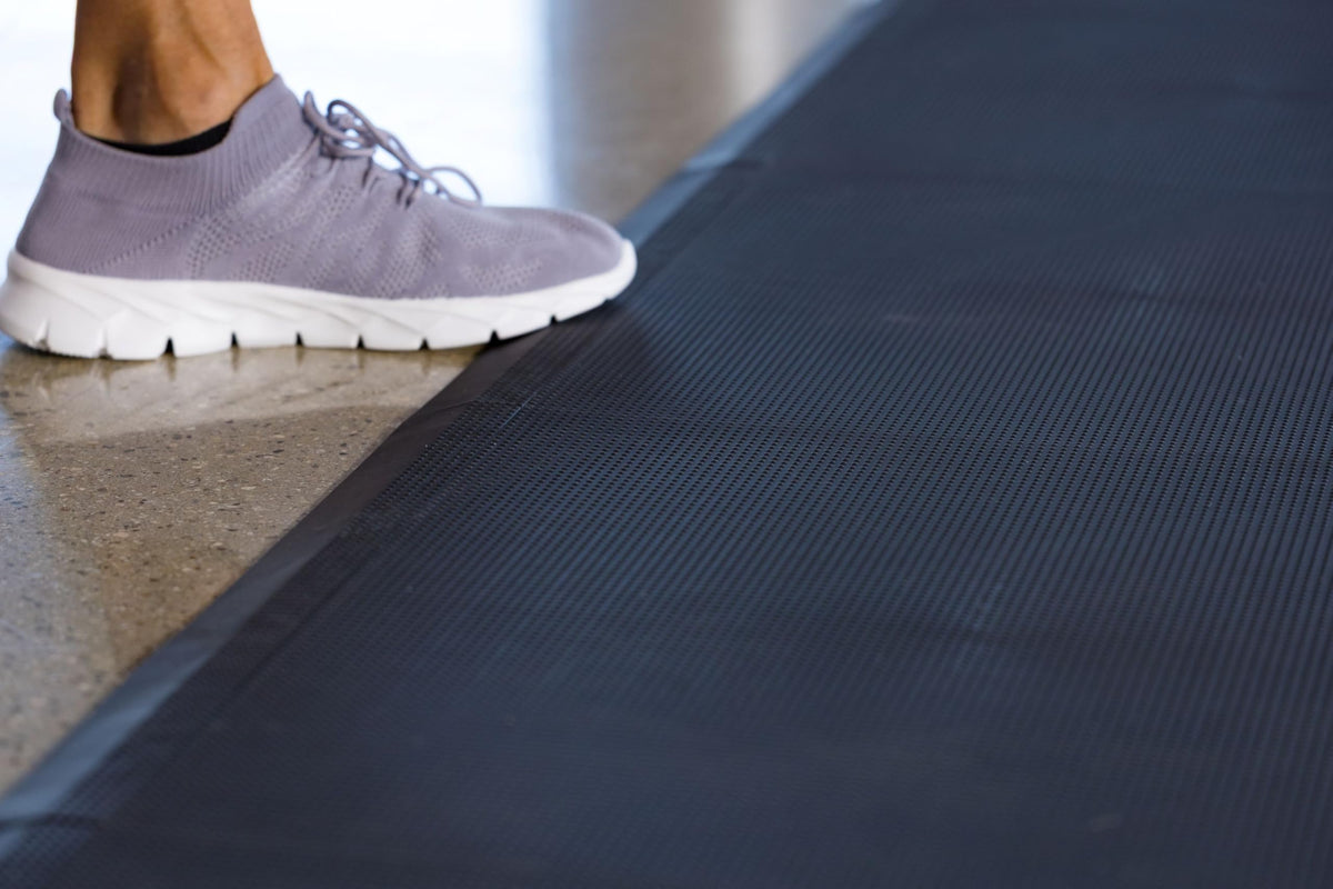 Baselayer Performance Series Interlocking Floor Tiles - Durable Â½ in TPE (Rubber Like, NOT Foam, no Odor) - Gym Flooring for Weights & Heavy Equipment - Black, 15 SqFt (6 Pack) - Made in USA