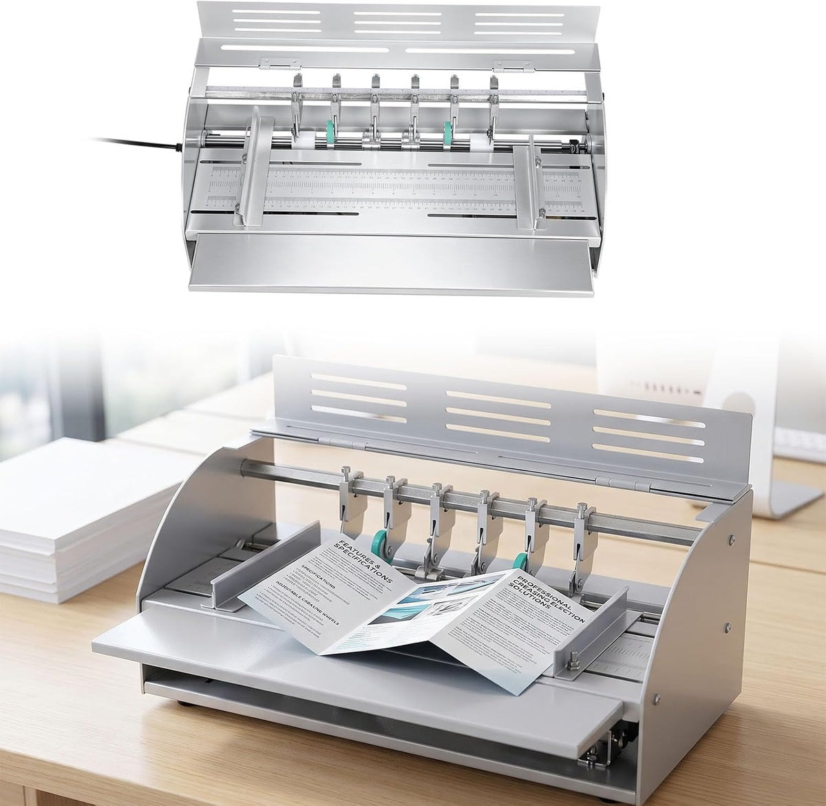 Generic Electric Paper Creaser with Adjustable Speed 0-100r/min 3 in 1