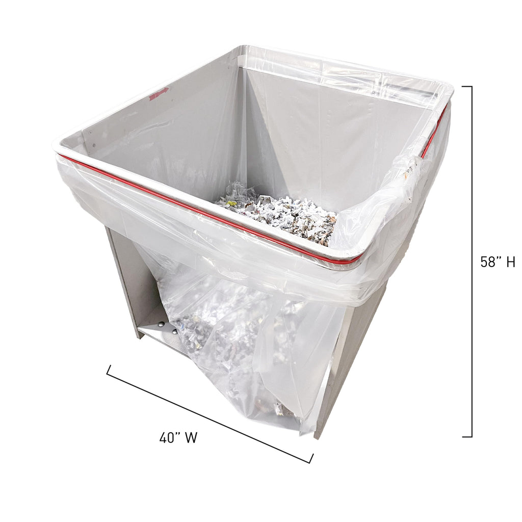 IDEAL AC0920H Shredder Bags â 20â x 47â Case of 80, Gusseted, 40-Gallon Capacity, Heavy-Duty Bags for IDEAL Shredder Models 2503, 2604, and 3104.